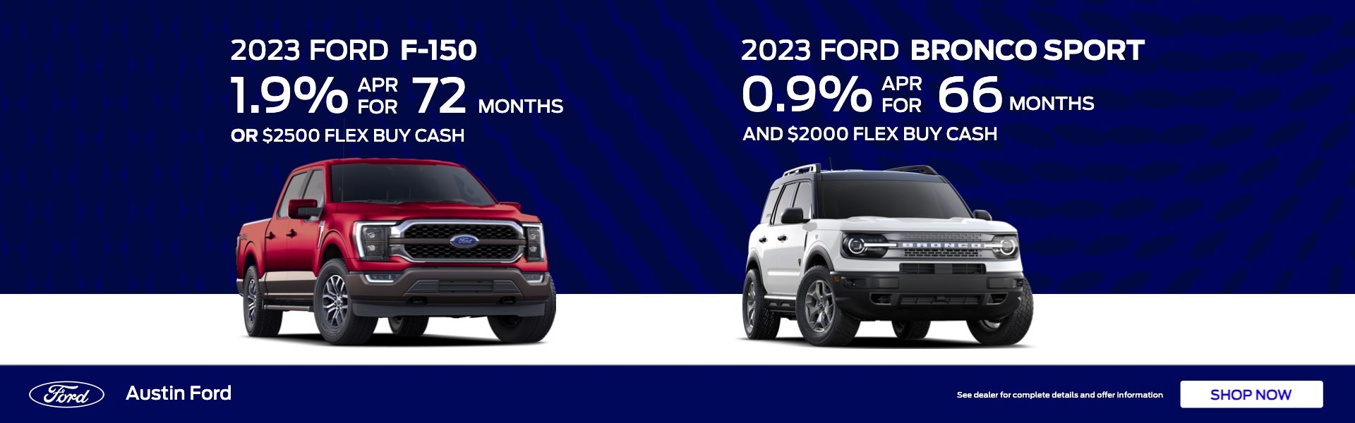 New APR deals on 2023 F-150 and Bronco Sport